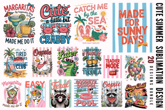 Download Cute Summer Sublimation PNG Designs Bund - Summer sublimation Collection