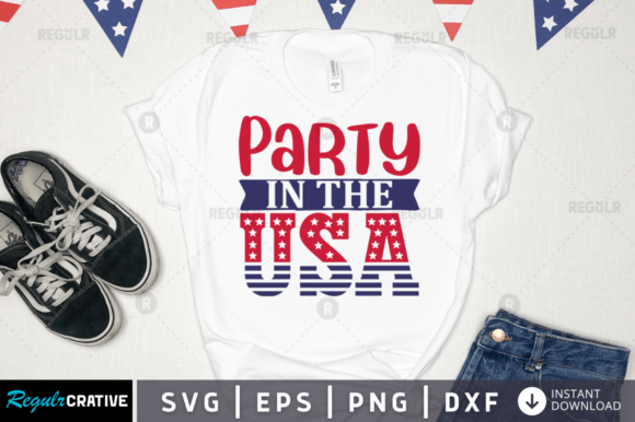 Download FREE Party in the Usa Svg Design - Premium Bundle