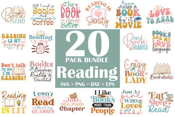 Download Reading SVG Bundle | Book SVG Bundle - Reading svg Collection