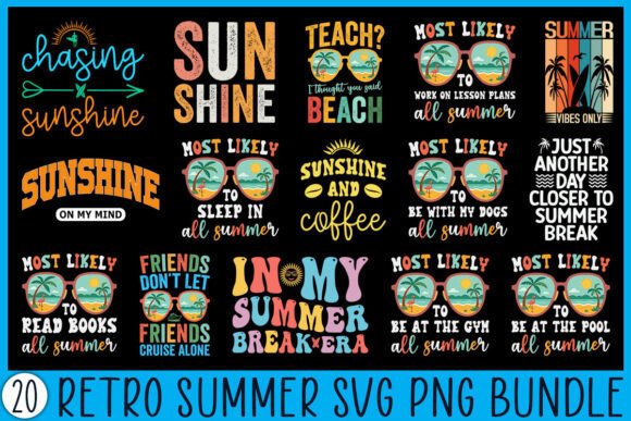 Download Trendy Retro Summer SVG PNG Bundle - Retro summer svg png bundle Collection