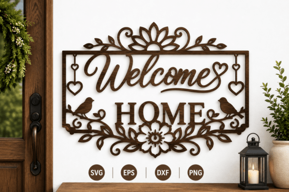 Download Welcome Home Sign SVG Laser Cut File - Home sign svg Collection