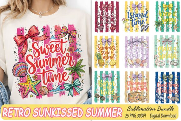Download Sunkissed Summer Sublimation PNG Bundle - Summer sublimation Collection